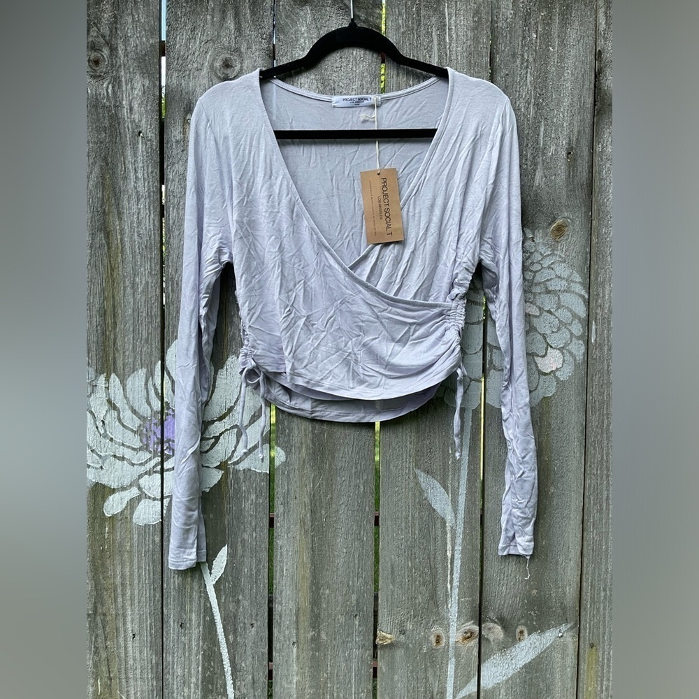 Project Social T Under Wraps Surplice Top - Picture 10 of 10